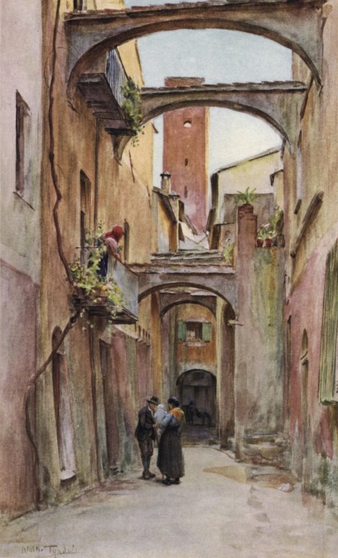 Via Deglio Speddale, Noli, Itálie od Walter Frederick Roofe Tyndale