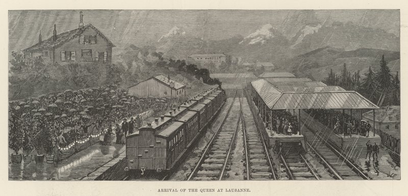 Příjezd královny do Lausanne od Walter Paget