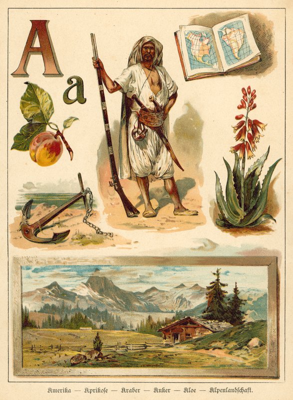 písmeno A (chromolitho) od Walter Zweigle