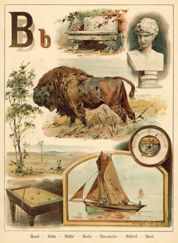 Písmeno B (chromolitho) od Walter Zweigle