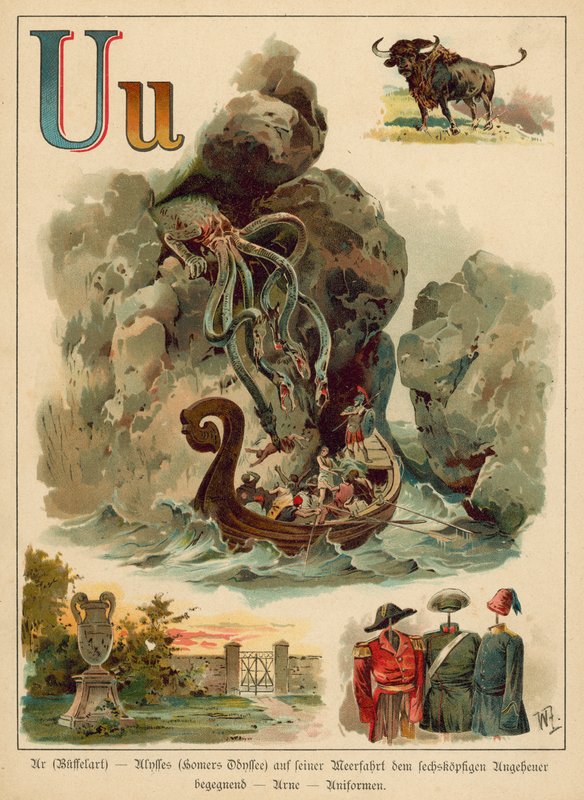 písmeno U (chromolitho) od Walter Zweigle