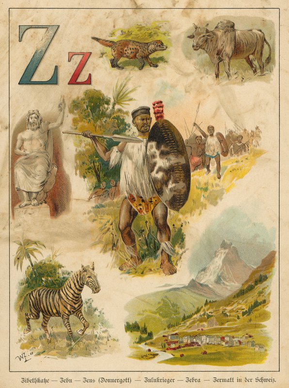 písmeno Z (chromolitho) od Walter Zweigle