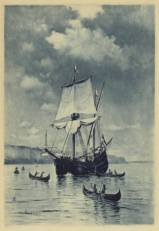 Objev Hudsonu (litho) od Warren Sheppard