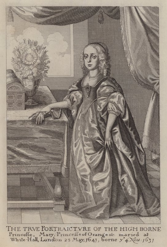 Mary, princezna z Orange (lept) od Wenceslaus (after) Hollar
