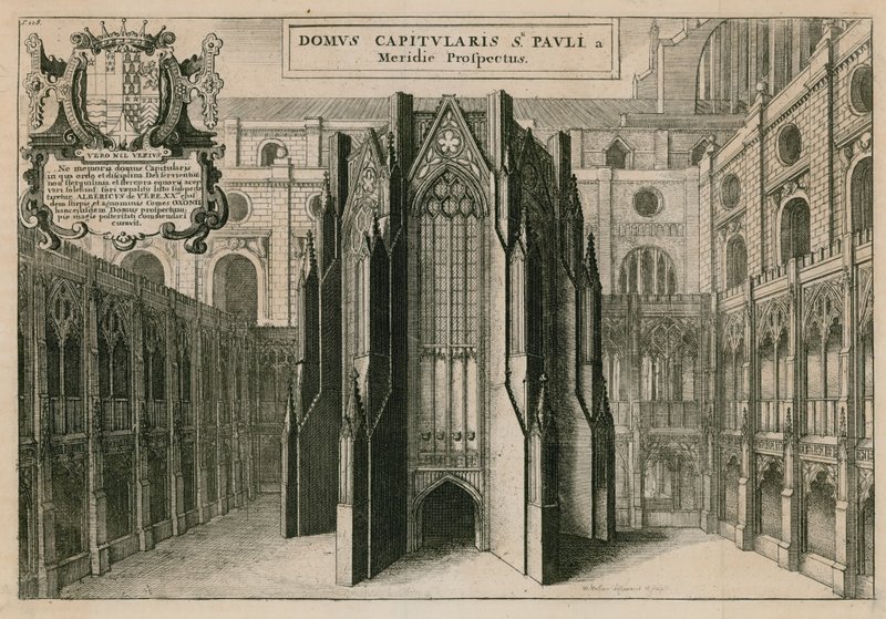 Katedrála svatého Pavla, Londýn od Wenceslaus Hollar