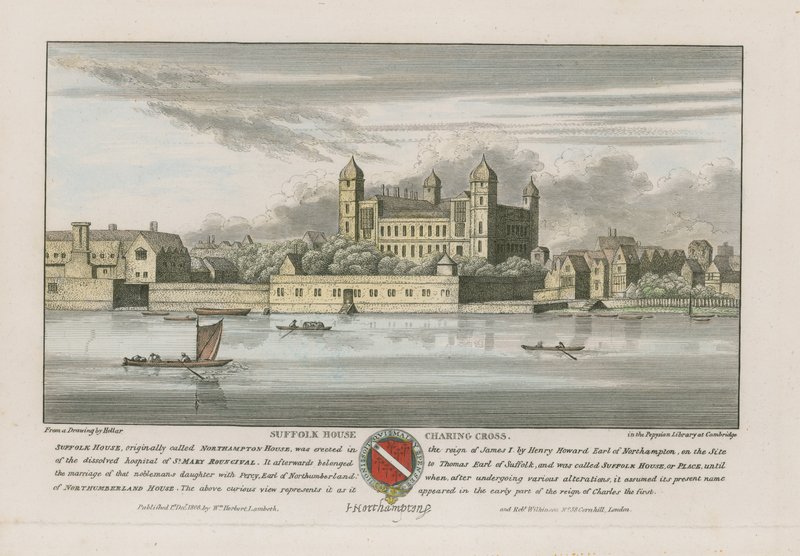Suffolk House, Charing Cross, Londýn od Wenceslaus Hollar