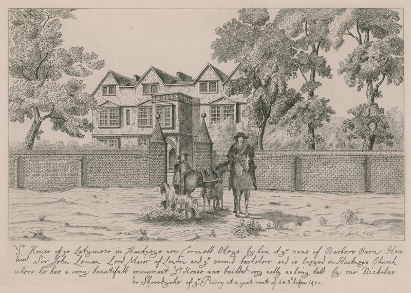 Dům Latymere v Hackney od Wenceslaus Hollar