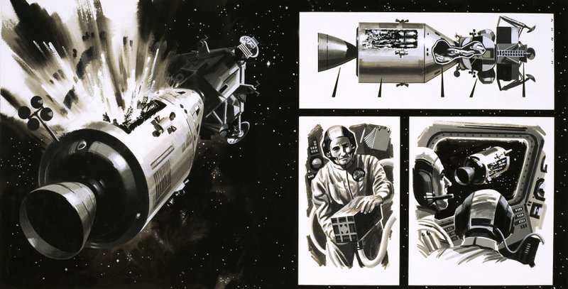 Mise Apollo 13 od Wilf (20th century) Hardy