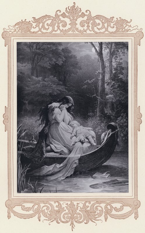 Ottilie, volitelné afinity (litho) od Wilhelm von (after) Kaulbach