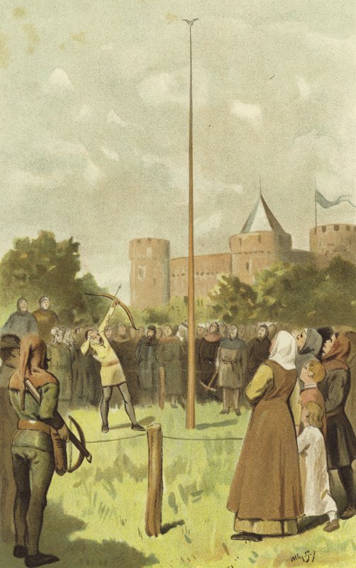 Střelba ptáků, Nizozemsko, 14. století od Willem II Steelink