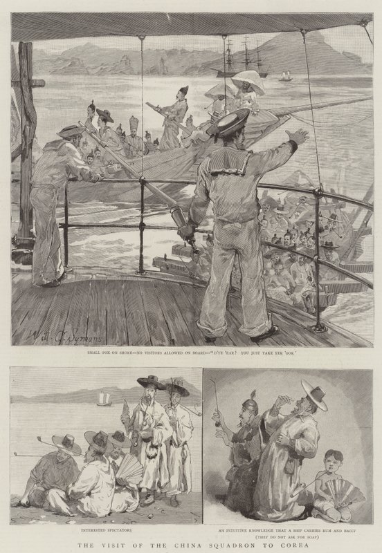 Návštěva čínské eskadry v Koreji od William Christian Symons