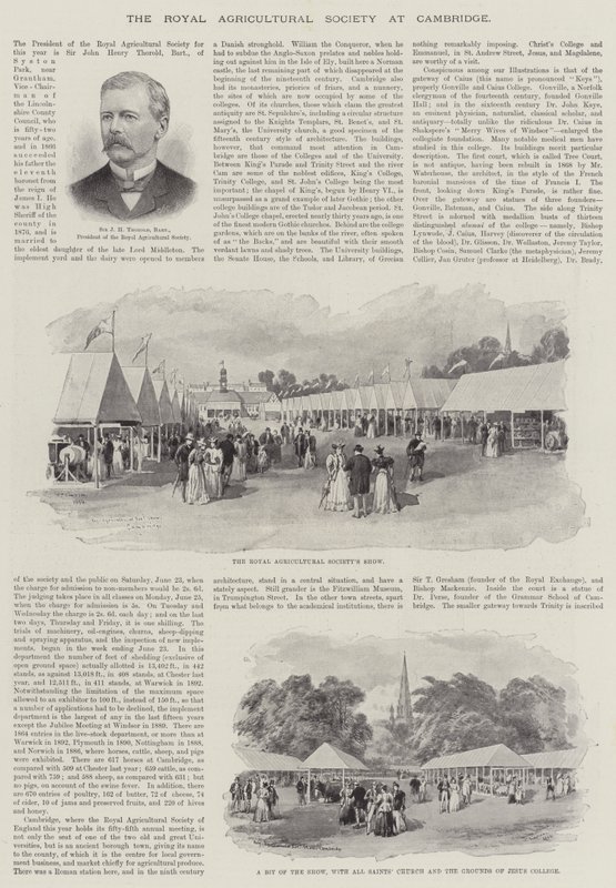 Královská zemědělská společnost v Cambridge od William Crimea Simpson