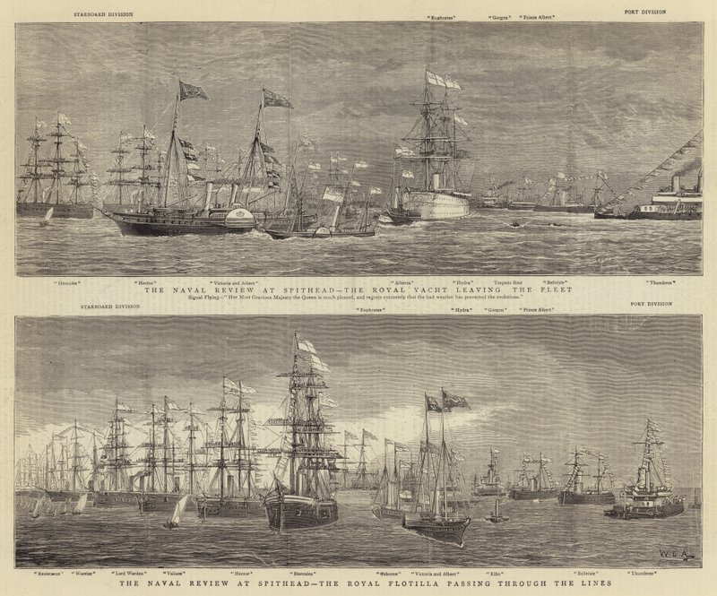 The Naval Review v Spithead od William Edward Atkins