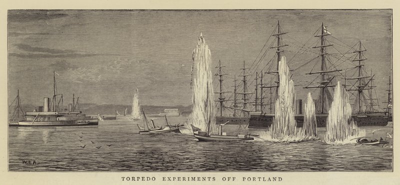 Torpédové experimenty u Portlandu od William Edward Atkins