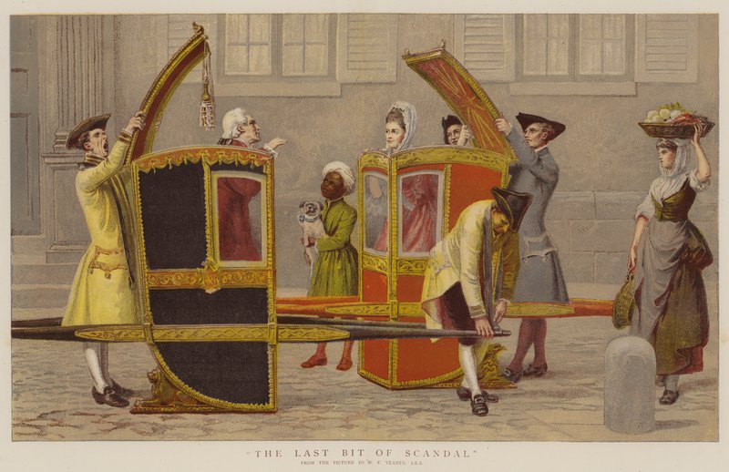 Poslední kousek skandálu (chromolitho) od William Frederick Yeames