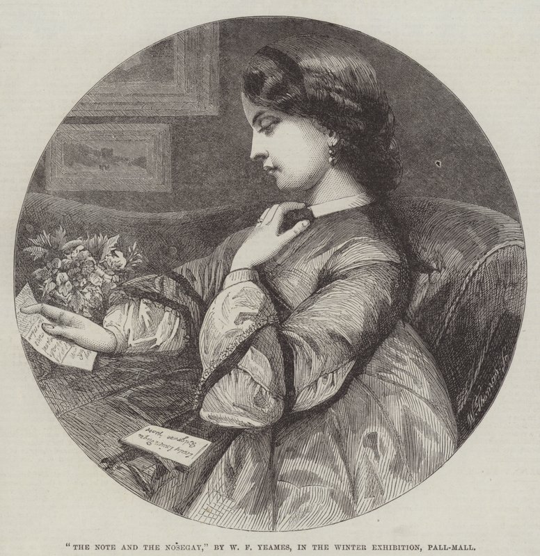 Poznámka a nosegay od William Frederick Yeames