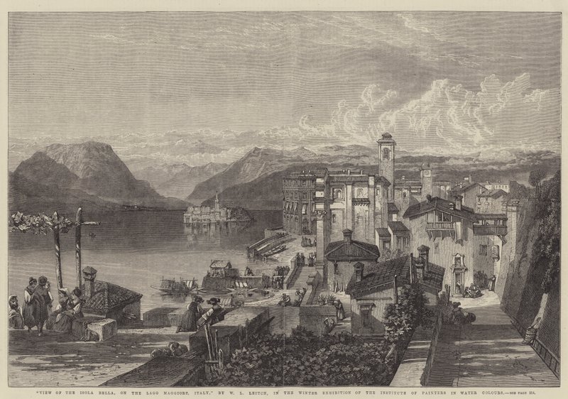 Pohled na Isola Bella, na Lago Maggiore, Itálie od William Leighton Leitch
