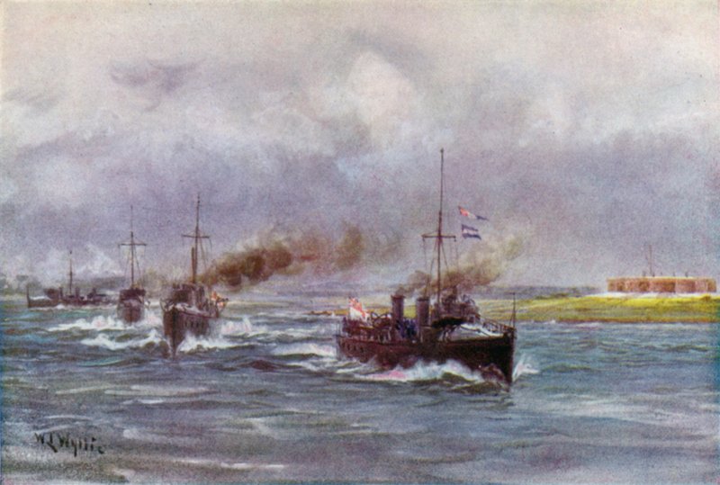 Rané torpédoborce „30 uzlů“. od William Lionel Wyllie