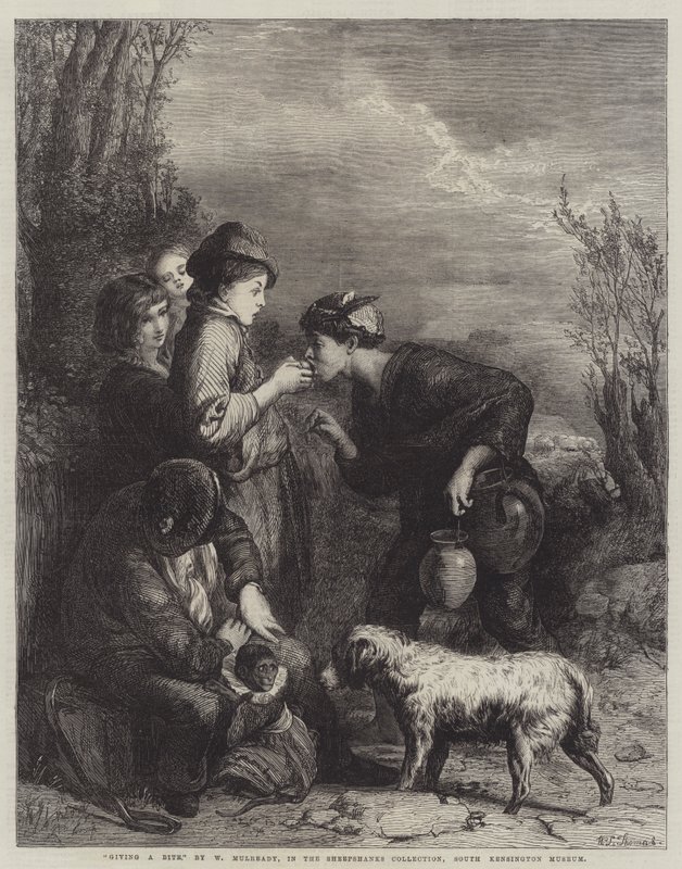 Dávání kousnutí od William Mulready