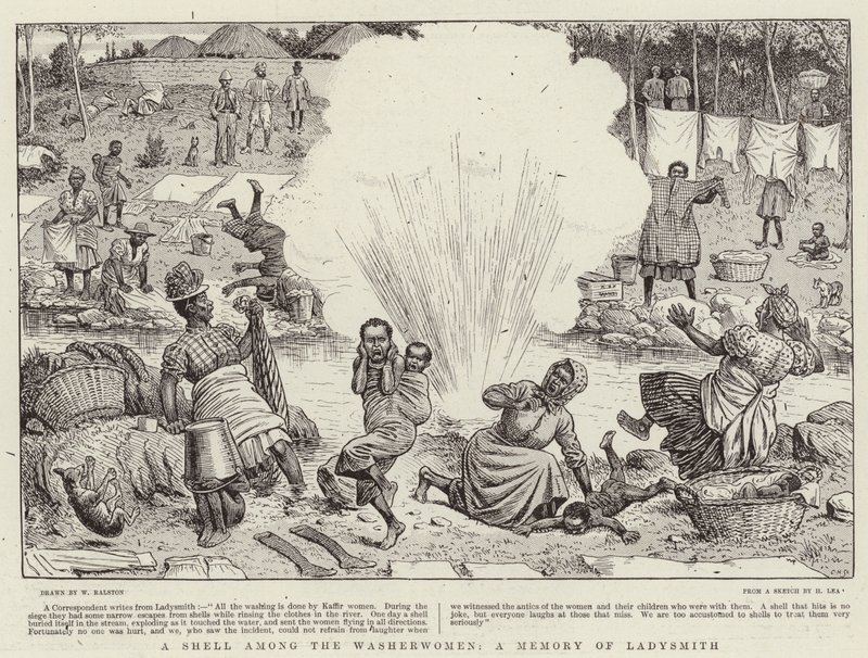Shell between the Washerwomen, A Memory of Ladysmith od William Ralston