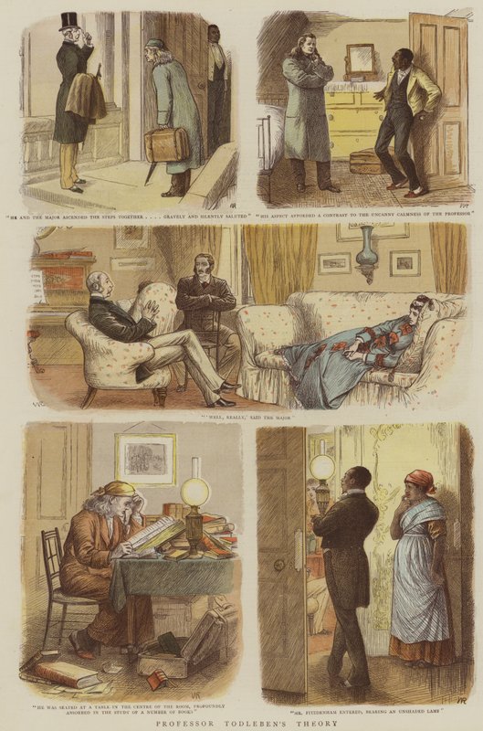 Teorie profesora Todlebena (chromolitho) od William Ralston