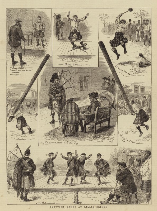 Skotské hry v Lillie Bridge od William Ralston