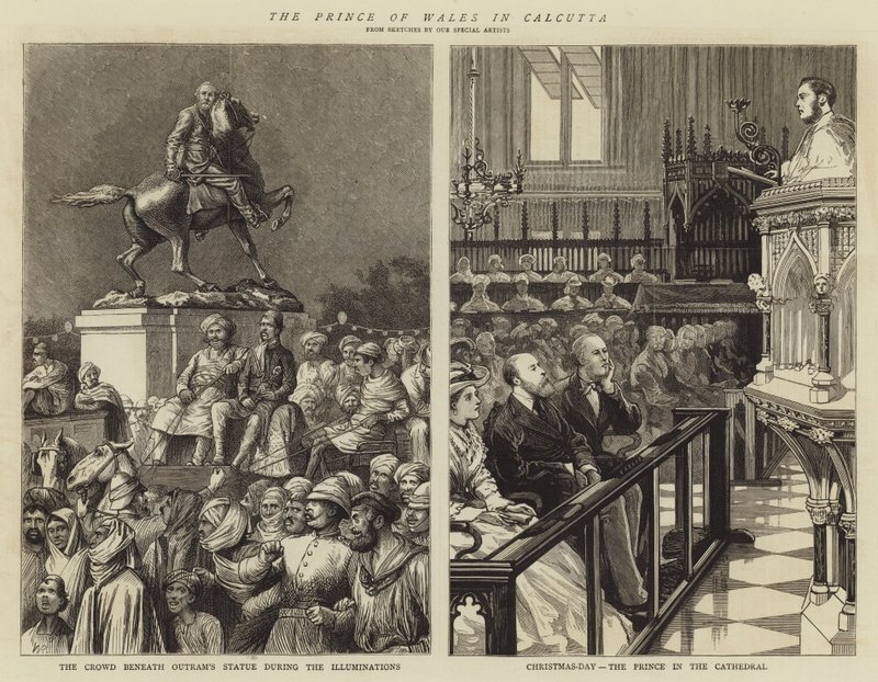 Princ z Walesu v Kalkatě od William Ralston