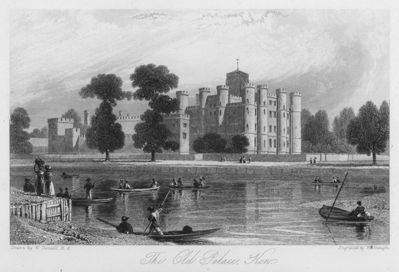 The Old Palace, Ken (rytina) od William (after) Daniell