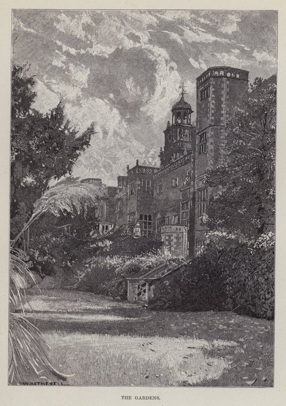 Hatfield House, The Gardens (litho) od William (after) Hatherell