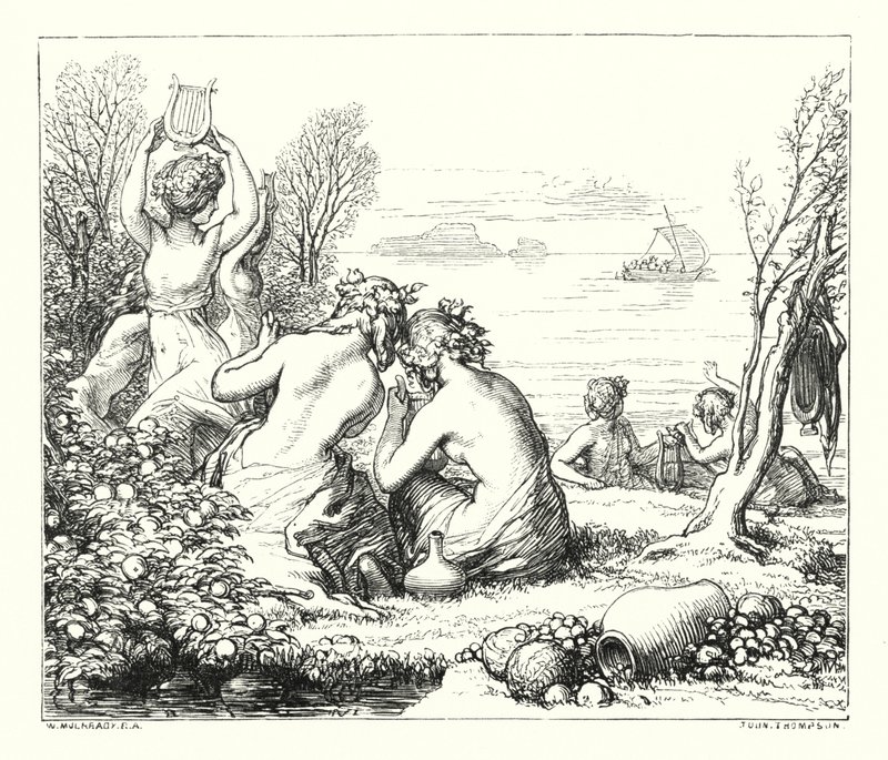 The Sea-Firies (rytina) od William (after) Mulready