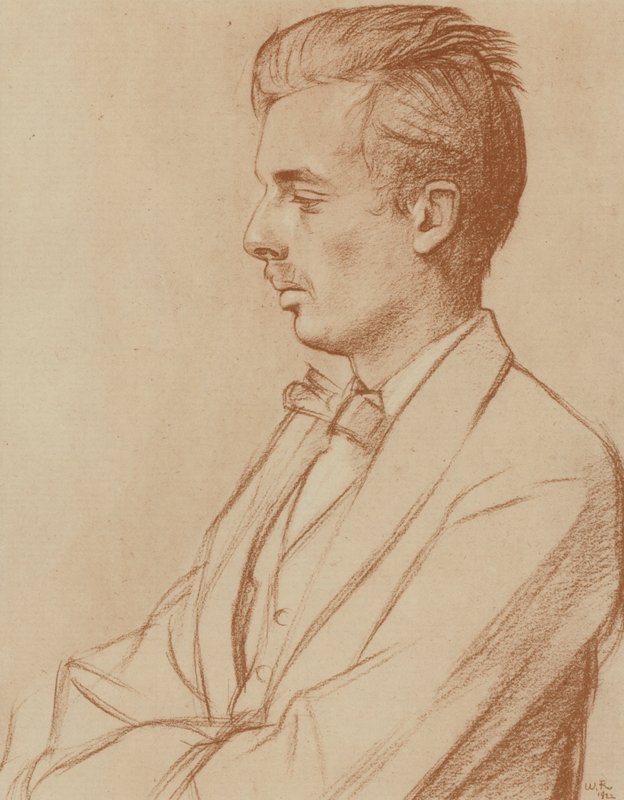 Aldous Huxley (litho) od William (after) Rothenstein