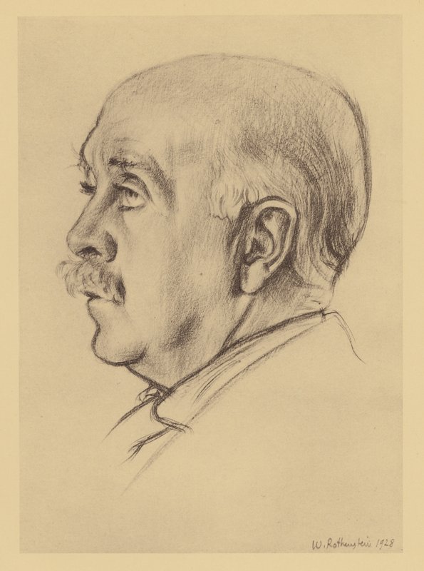 Portrét Maxe Beerbohma (litografie) od William (after) Rothenstein