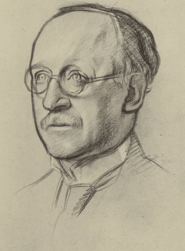 Sir Edwin Lutyens, RA (litho) od William (after) Rothenstein
