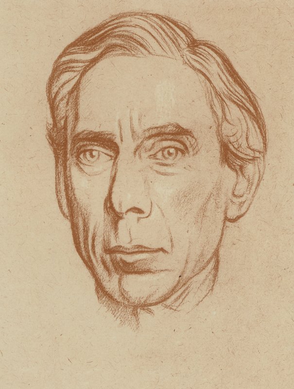 Hon Bertrand Russell (litho) od William (after) Rothenstein