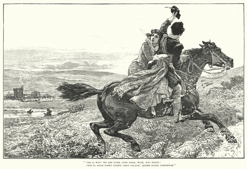 Lochinvar (rytina) od William (after) Small