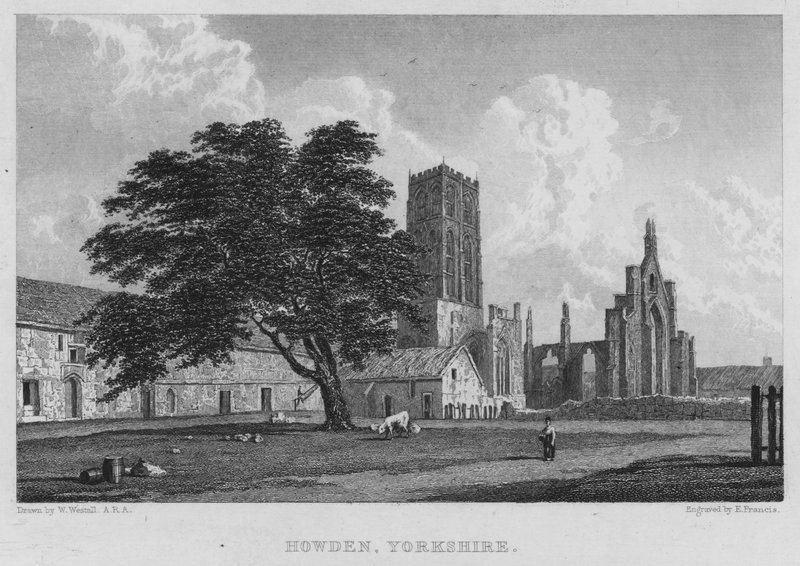 Howden, Yorkshire (rytina) od William (after) Westall