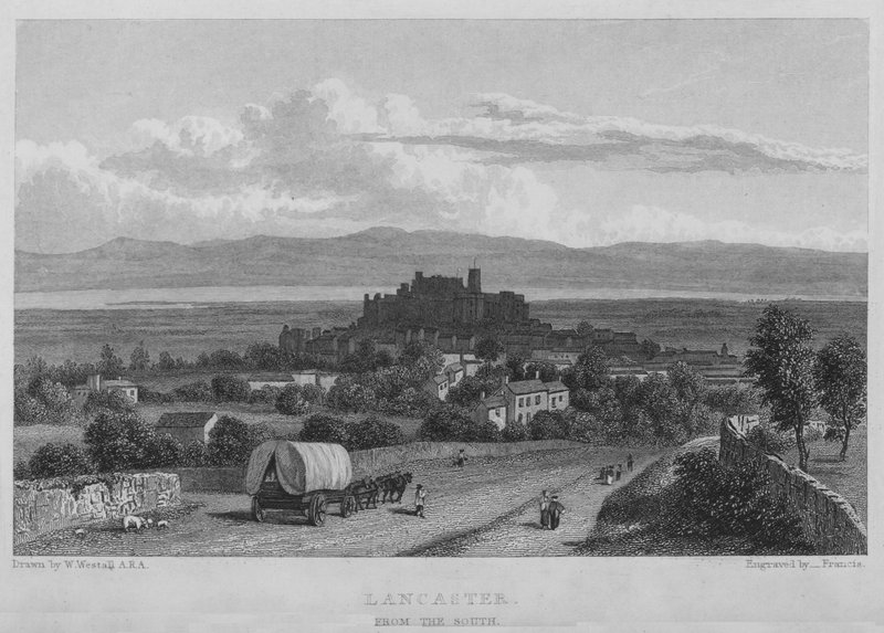 Lancaster, z jihu (rytina) od William (after) Westall