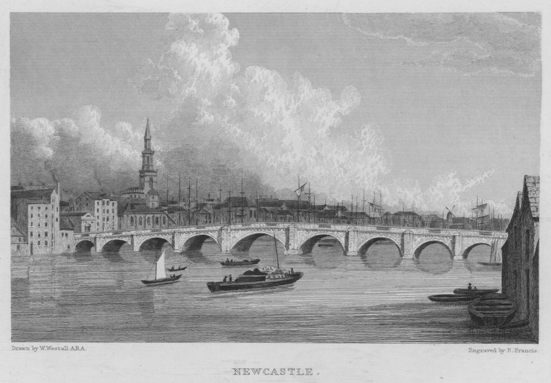 Newcastle (rytina) od William (after) Westall