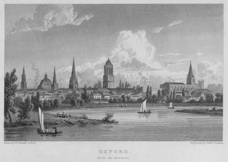 Oxford, z Meadows (rytina) od William (after) Westall