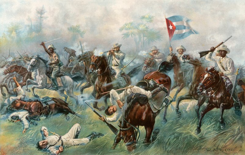 Bitva u Desmayo – „kubánská balaklava“ od William Allen Rogers
