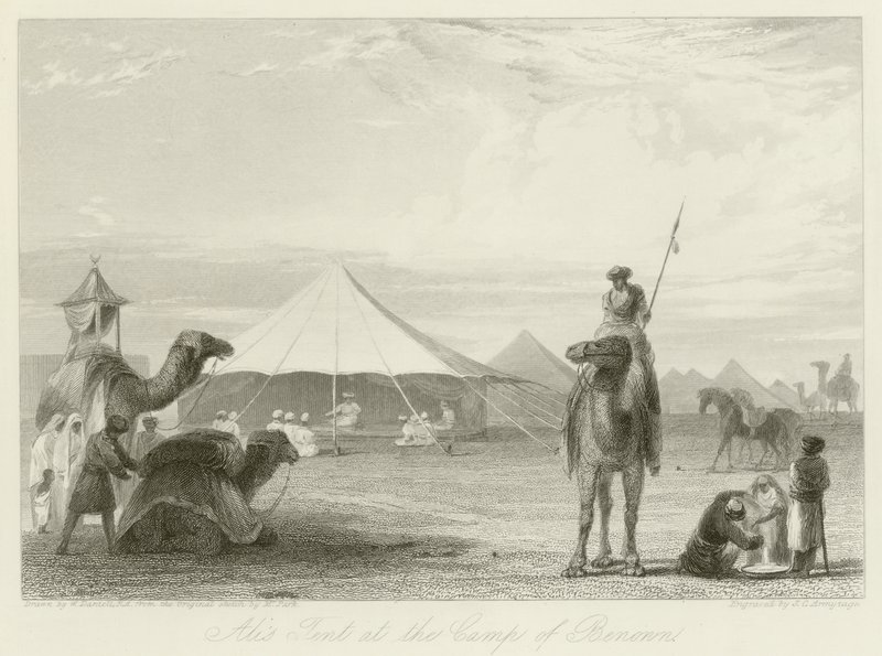 Aliho stan v táboře Benonn od William Daniell