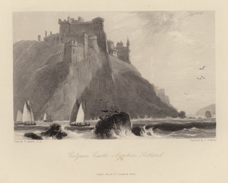 Hrad Culzean v Ayrshire ve Skotsku od William Daniell