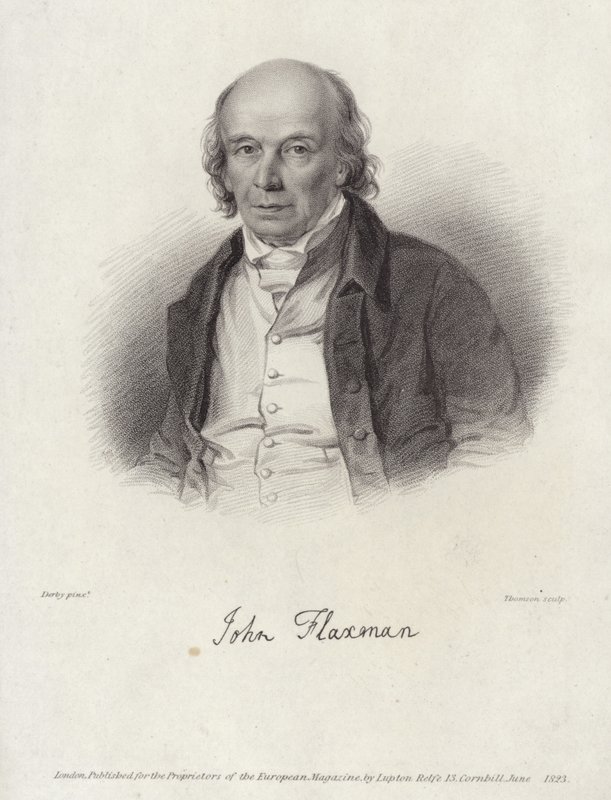 Portrét Johna Flaxmana od William Derby
