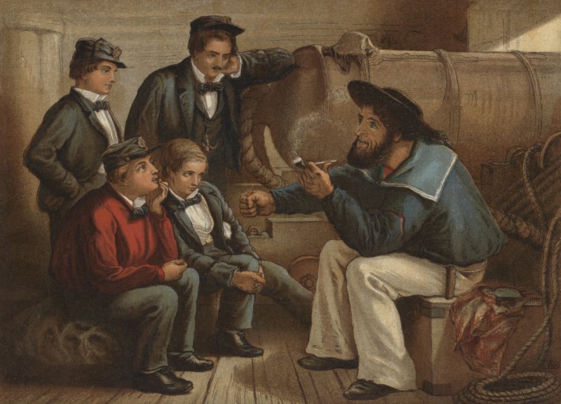 Příze starého námořníka (chromolitho) od William Dickes