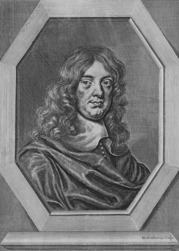 Abraham Cowley , anglický básník (rytina) od William Faithorne