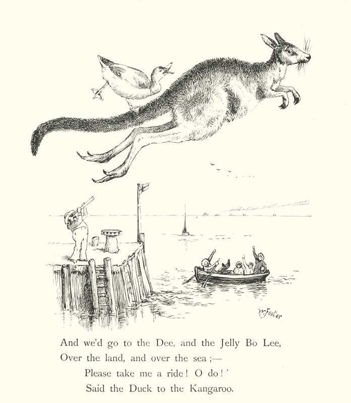 The Duck And The Kangaroo (rytina) od William Foster
