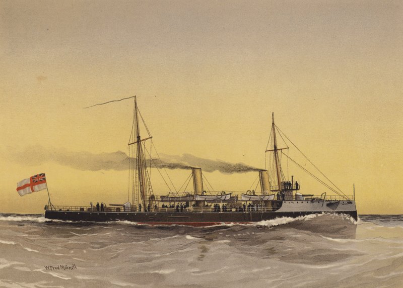 HMS Speedwell, torpédový dělový člun od William Frederick Mitchell