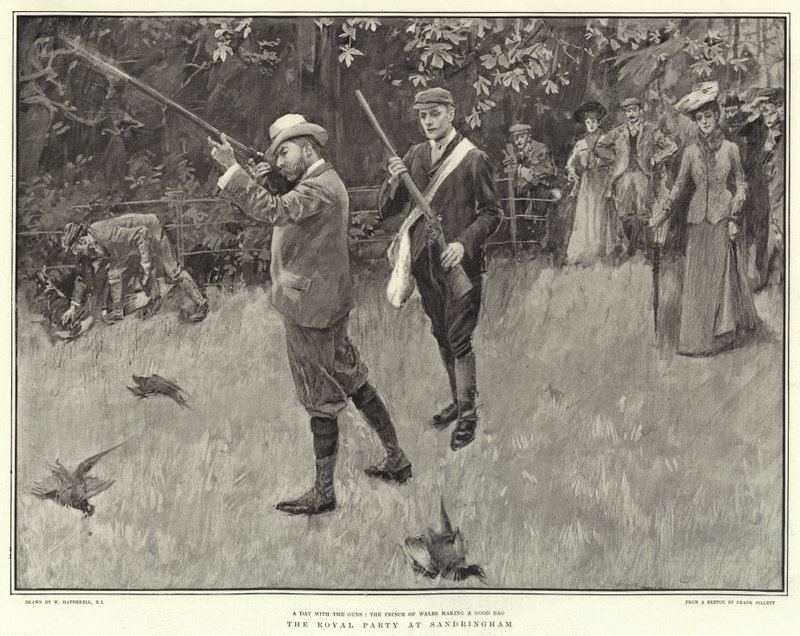 Královská párty v Sandringhamu od William Hatherell
