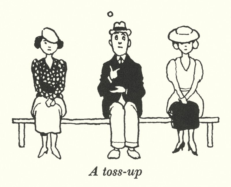 toss-up (litho) od William Heath Robinson