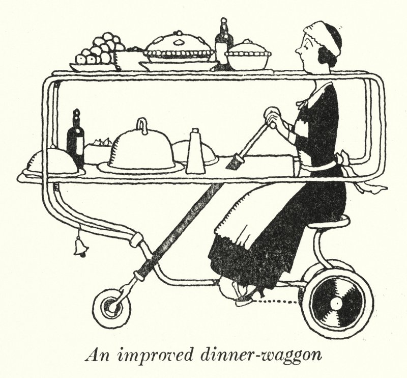 Vylepšený jídelní vůz (litho) od William Heath Robinson